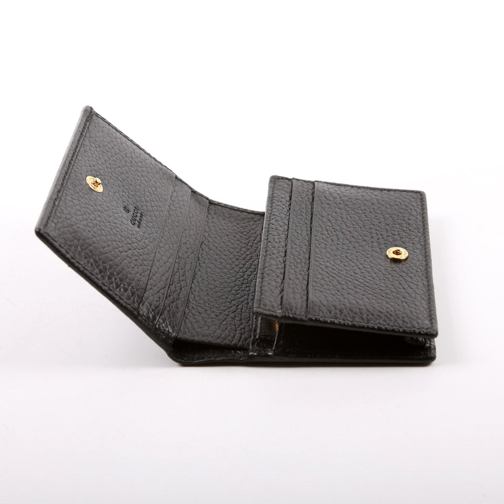 456126 GG Marmont Card Case Black