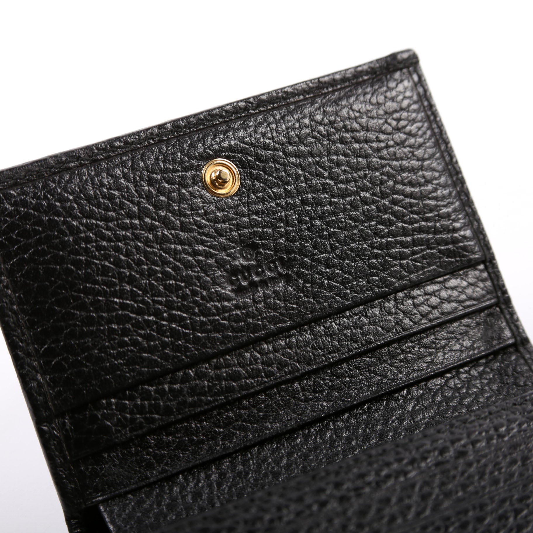 456126 GG Marmont Card Case Black