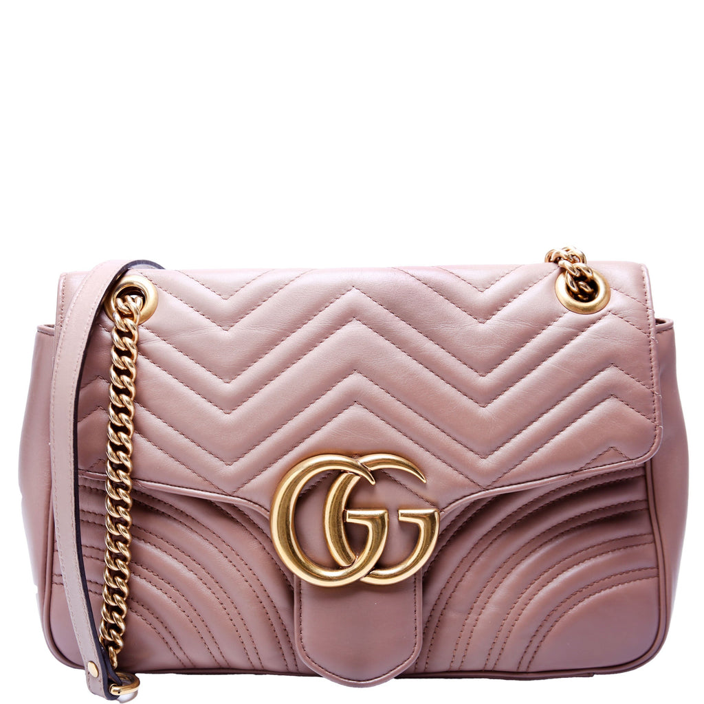 Gucci 443496 Marmont Leather Shoulder Medium
