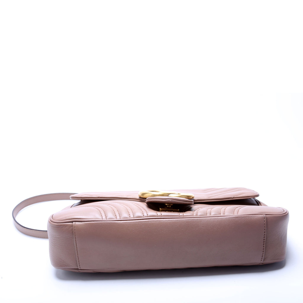 Gucci 443496 Marmont Leather Shoulder Medium