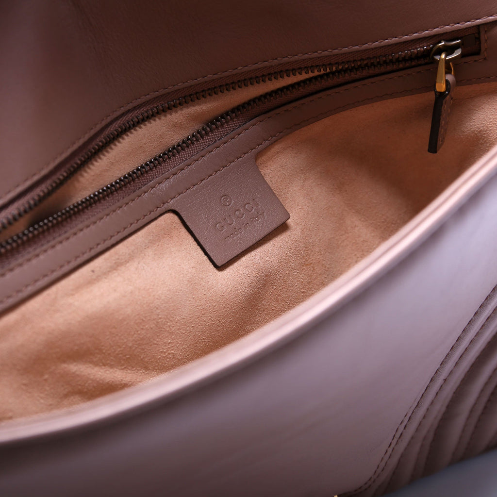 Gucci 443496 Marmont Leather Shoulder Medium
