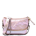 Gabrielle Hobo Small Calfskin Iridescent 25M Tan/Pink