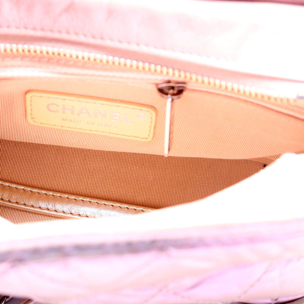 Gabrielle Hobo Small Calfskin Iridescent 25M Tan/Pink