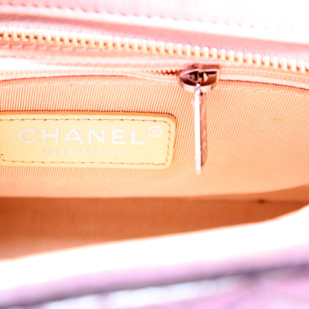 Gabrielle Hobo Small Calfskin Iridescent 25M Tan/Pink