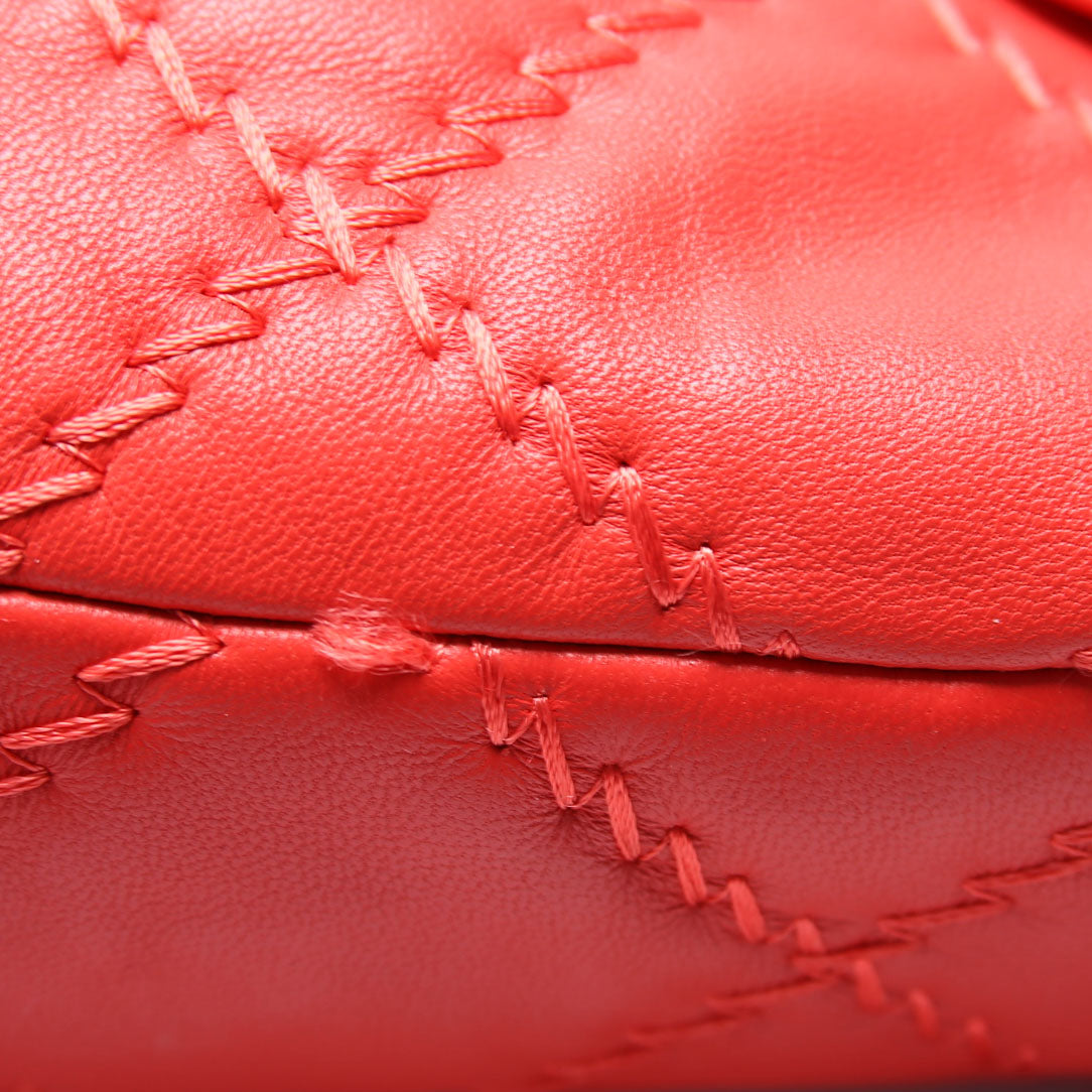 Quilted Ultimate Stitch Single Flap 14M Red