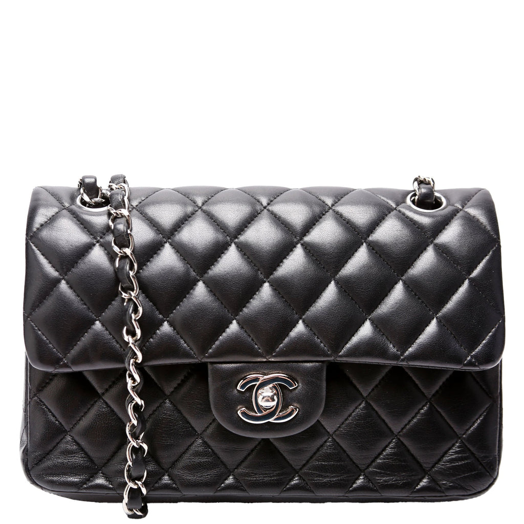 Classic Flap Small Lambskin 25-28M Black