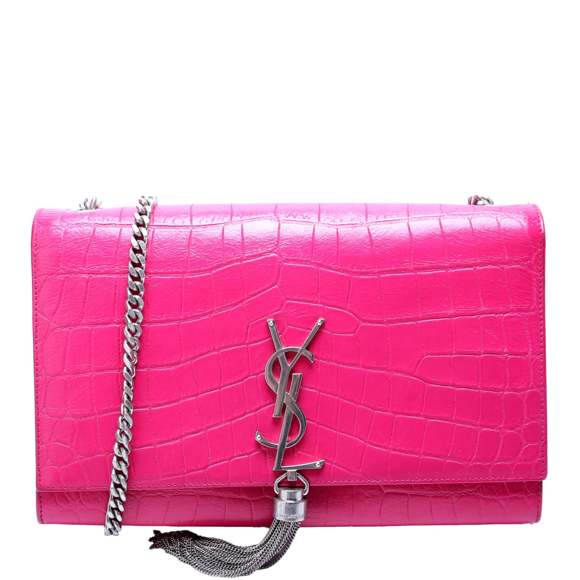 SAINT LAURENT Kate Tassel Satchel Medium 354119 Pink