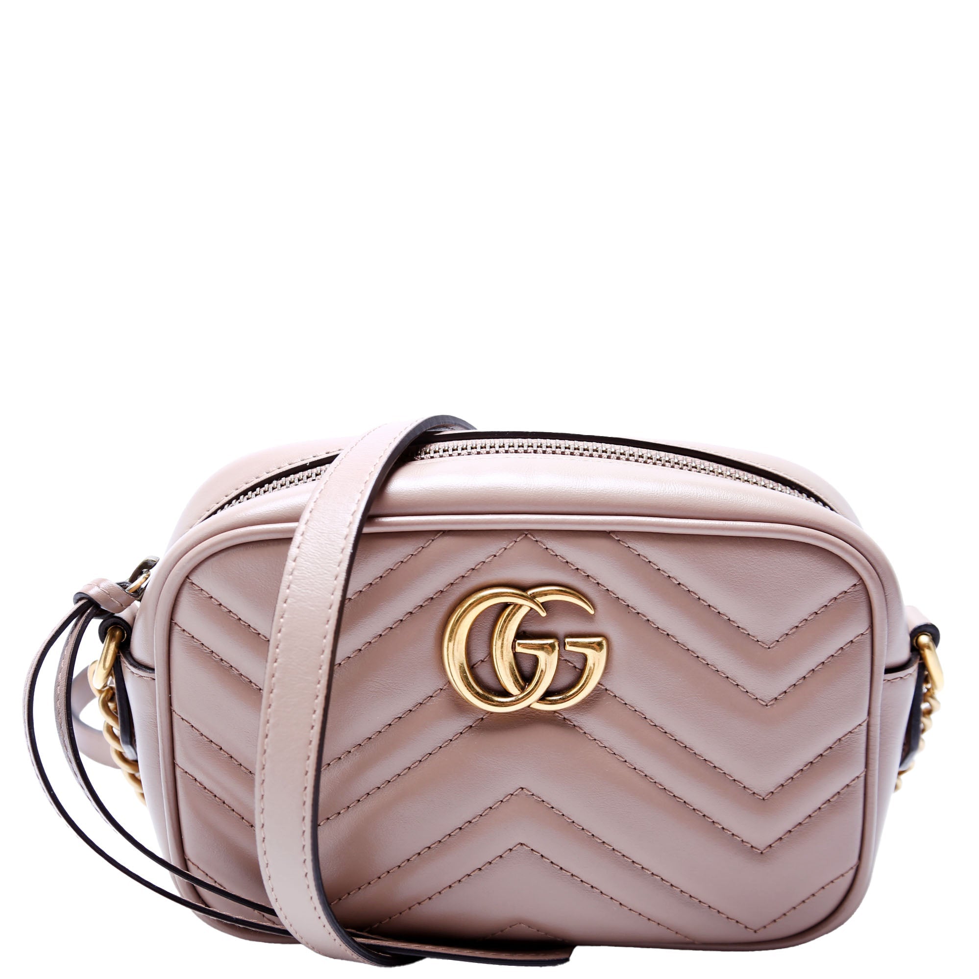 448065 Marmont Mini Camera Bag Nude