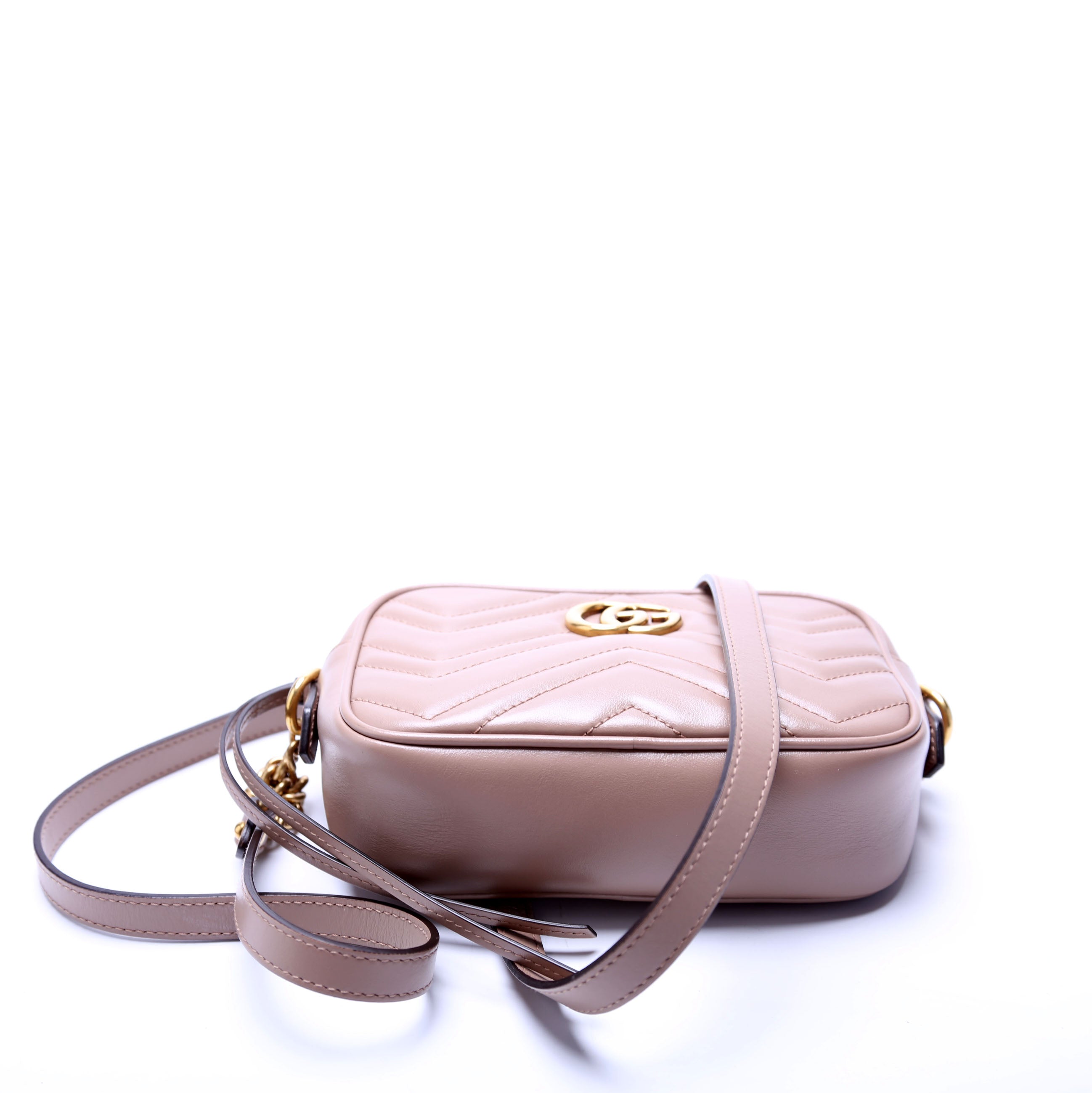 448065 Marmont Mini Camera Bag Nude