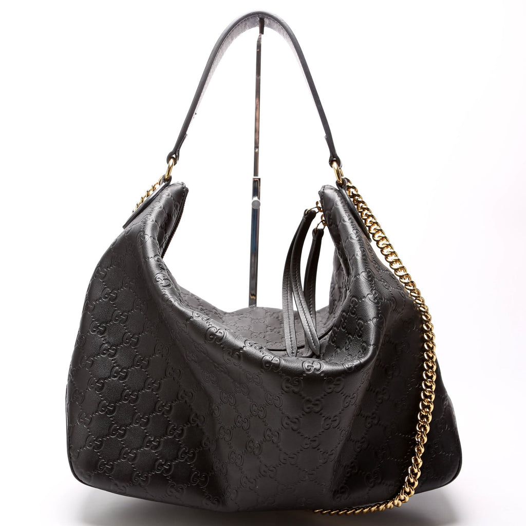 477324 Guccissima Hobo Black