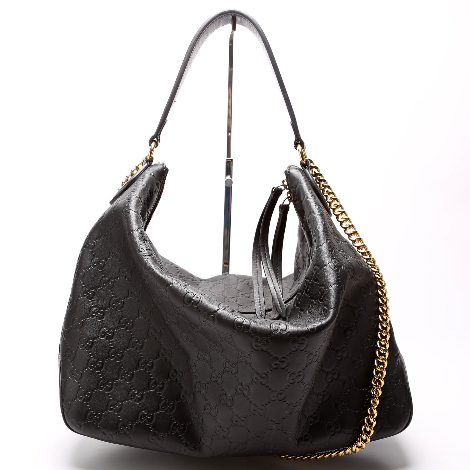 477324 Guccissima Hobo Black