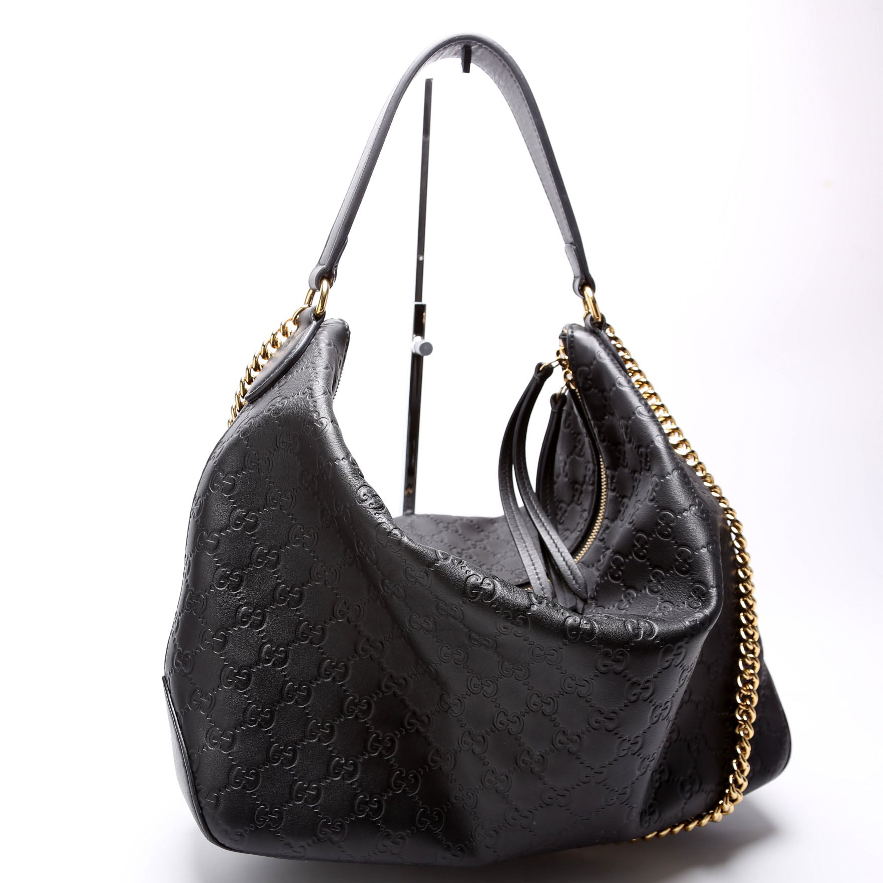 477324 Guccissima Hobo Black