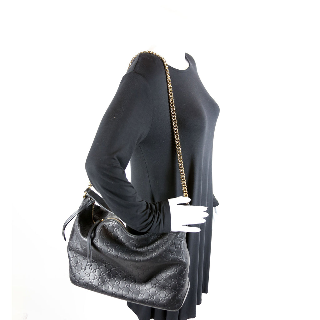 477324 Guccissima Hobo Black