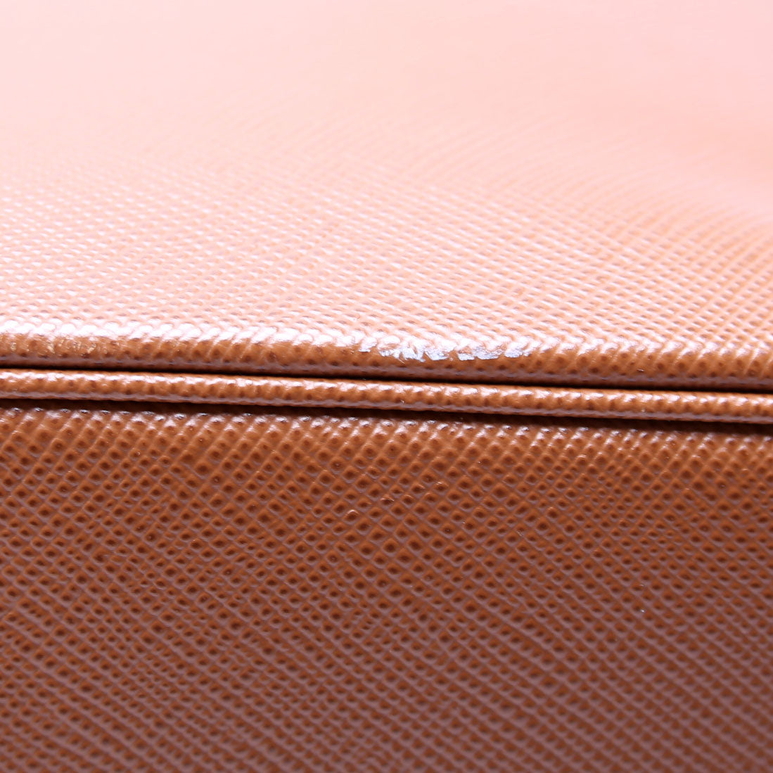 1BA212 Saffiano Cuir Medium Panier Bag Brown