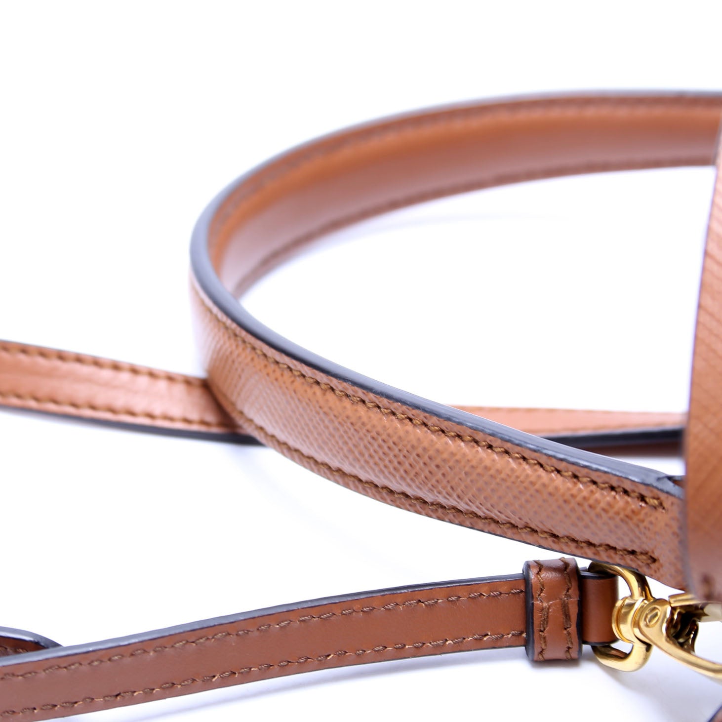 1BA212 Saffiano Cuir Medium Panier Bag Brown