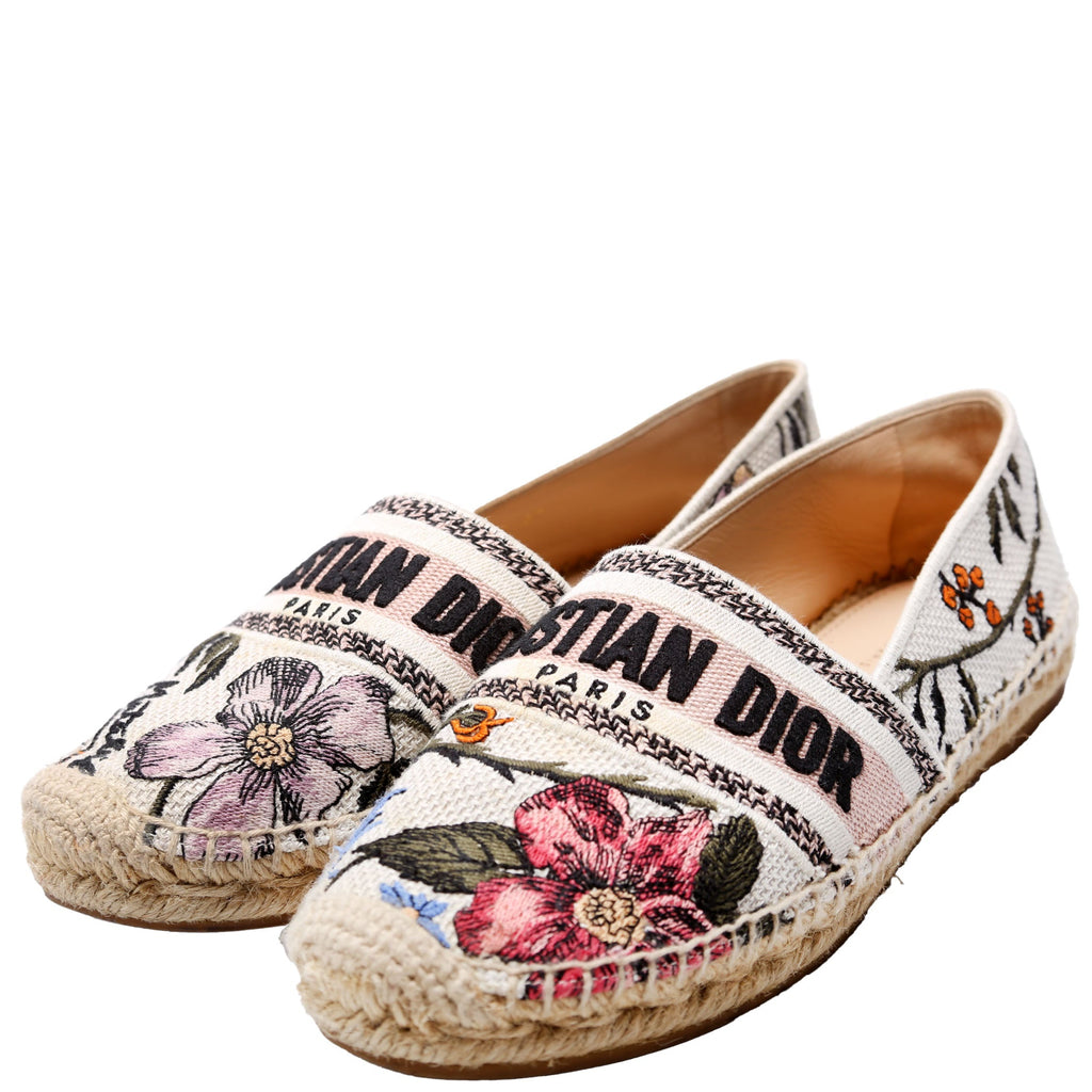 Logo Espadrilles Size 37 White/Multicolor