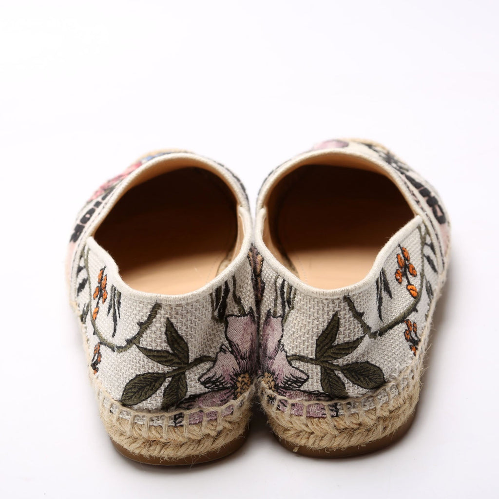 Logo Espadrilles Size 37 White/Multicolor