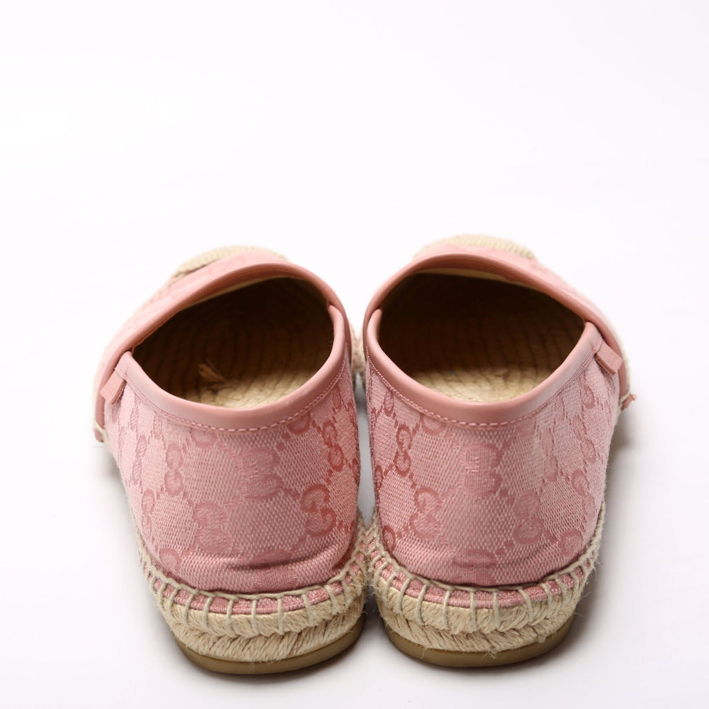 Gucci GG Espadrilles Size 37.5 Pink