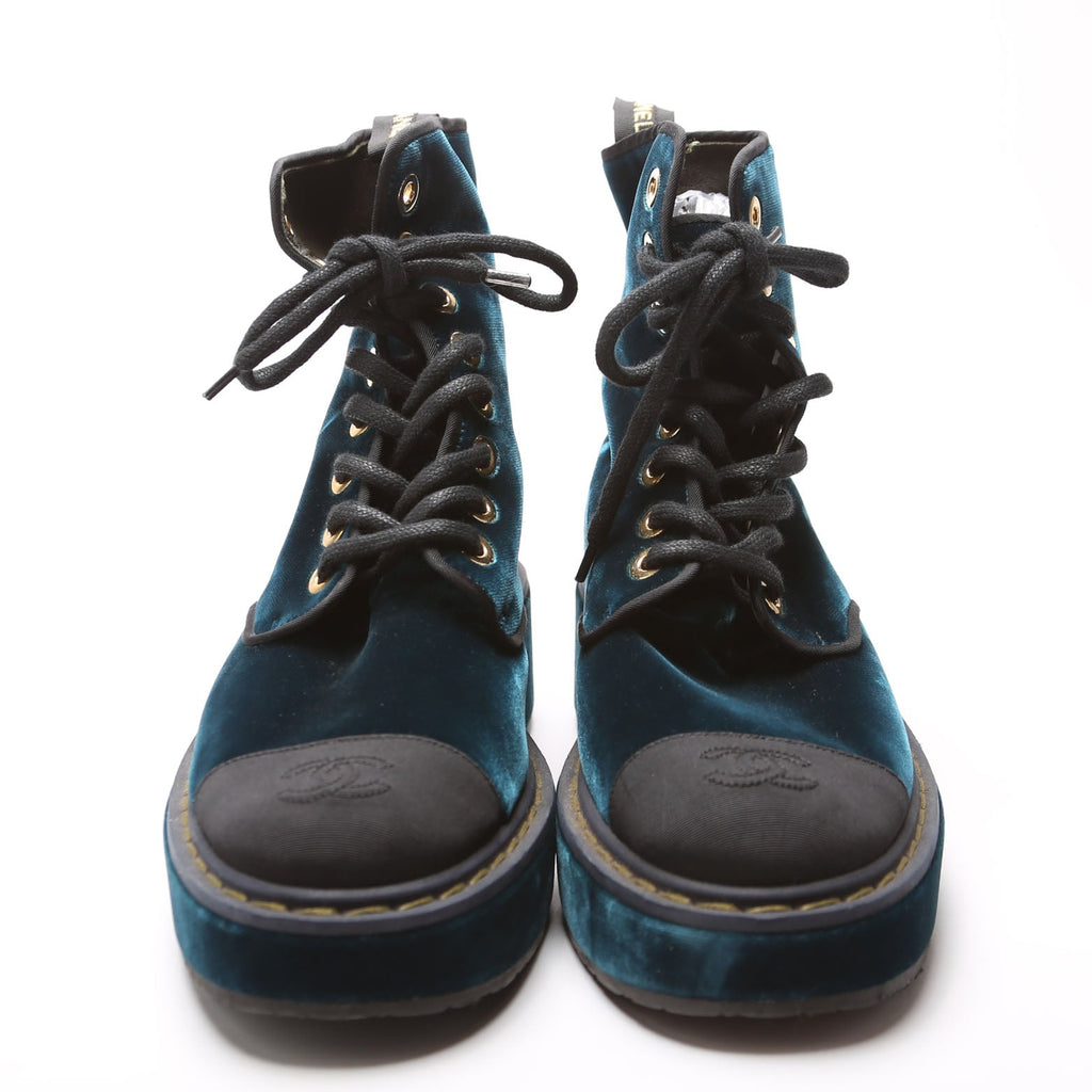 Captoe CC Velvet Combat Boots Size 38.5