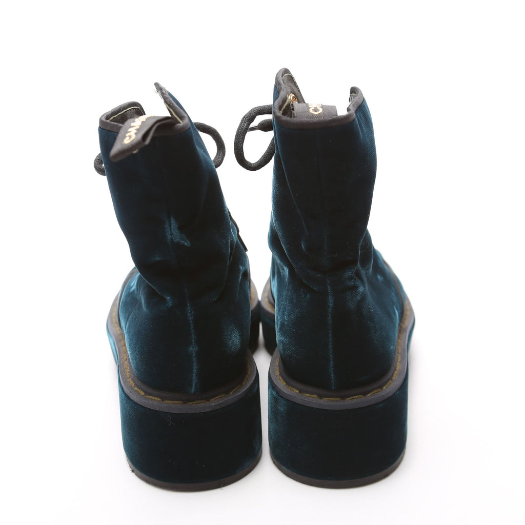 Captoe CC Velvet Combat Boots Size 38.5