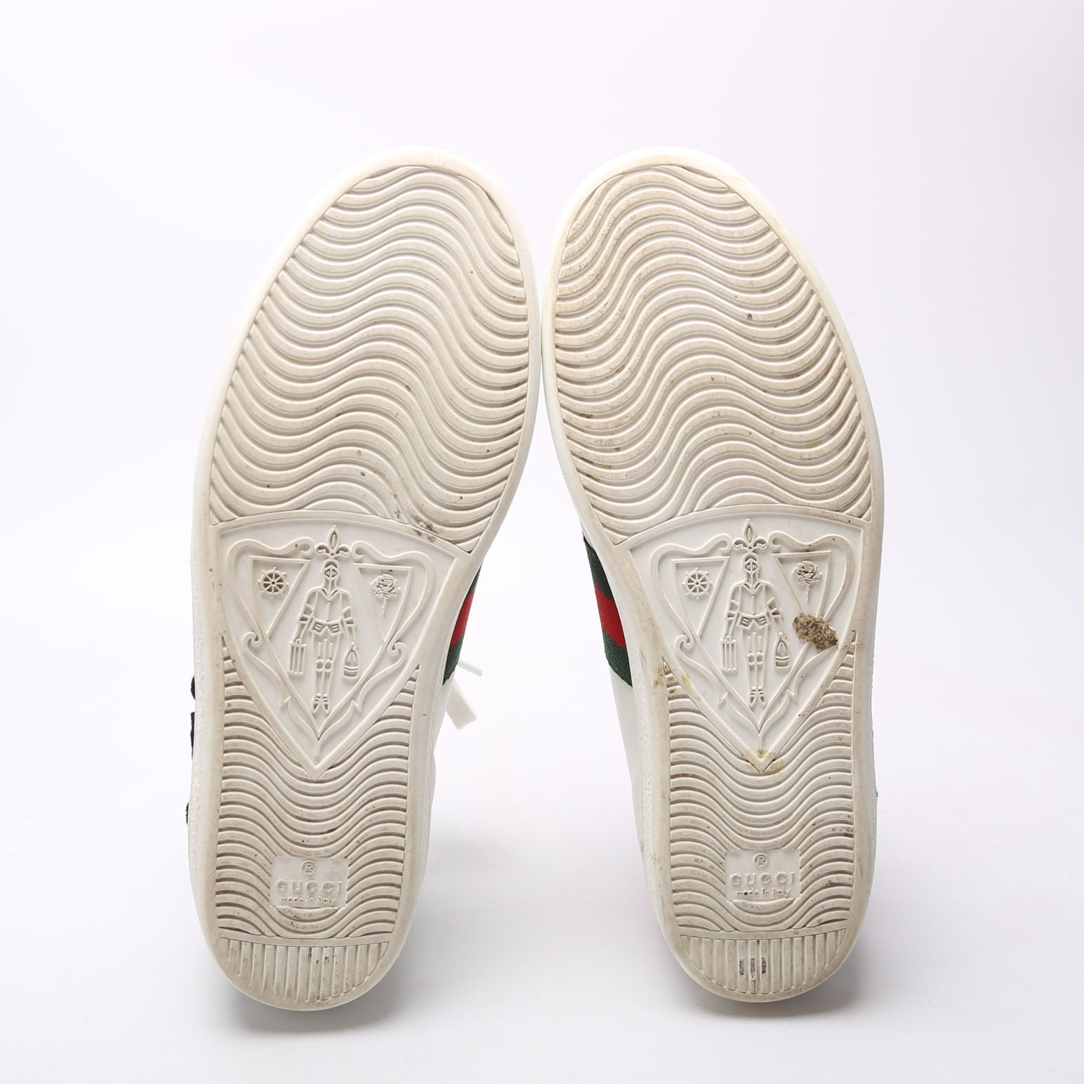 Ace Web Embroidered Sneakers Size 38.5 White