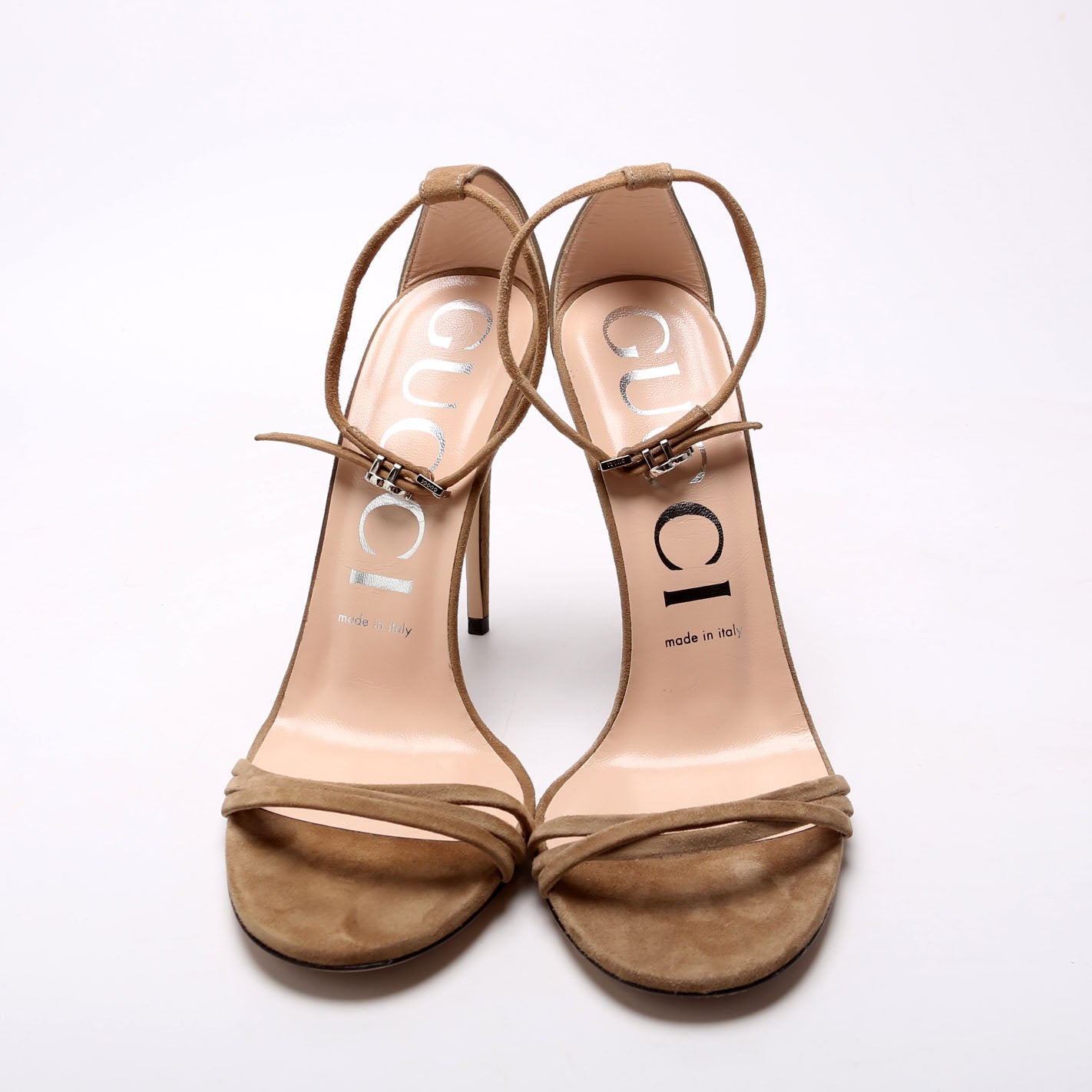 Kid Scamosciato Suede Sandals Size 38 Taupe