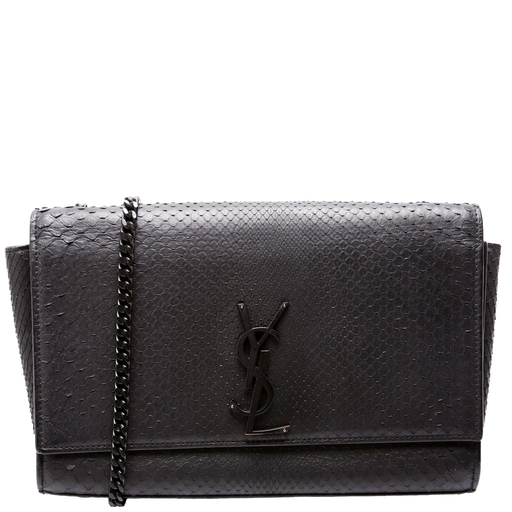 HOLD Kate Satchel Python Medium 364021 Black