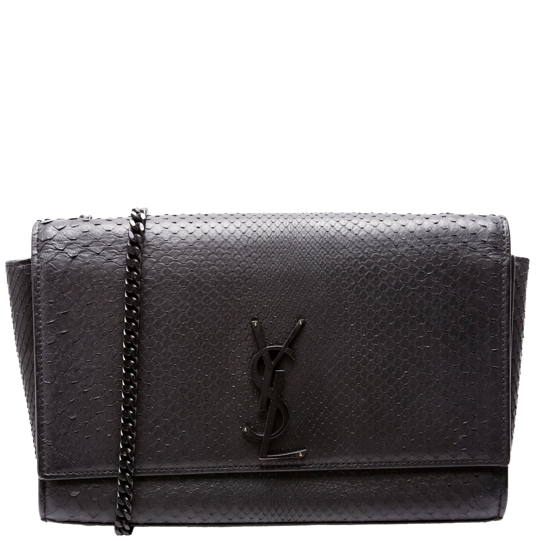 HOLD Kate Satchel Python Medium 364021 Black