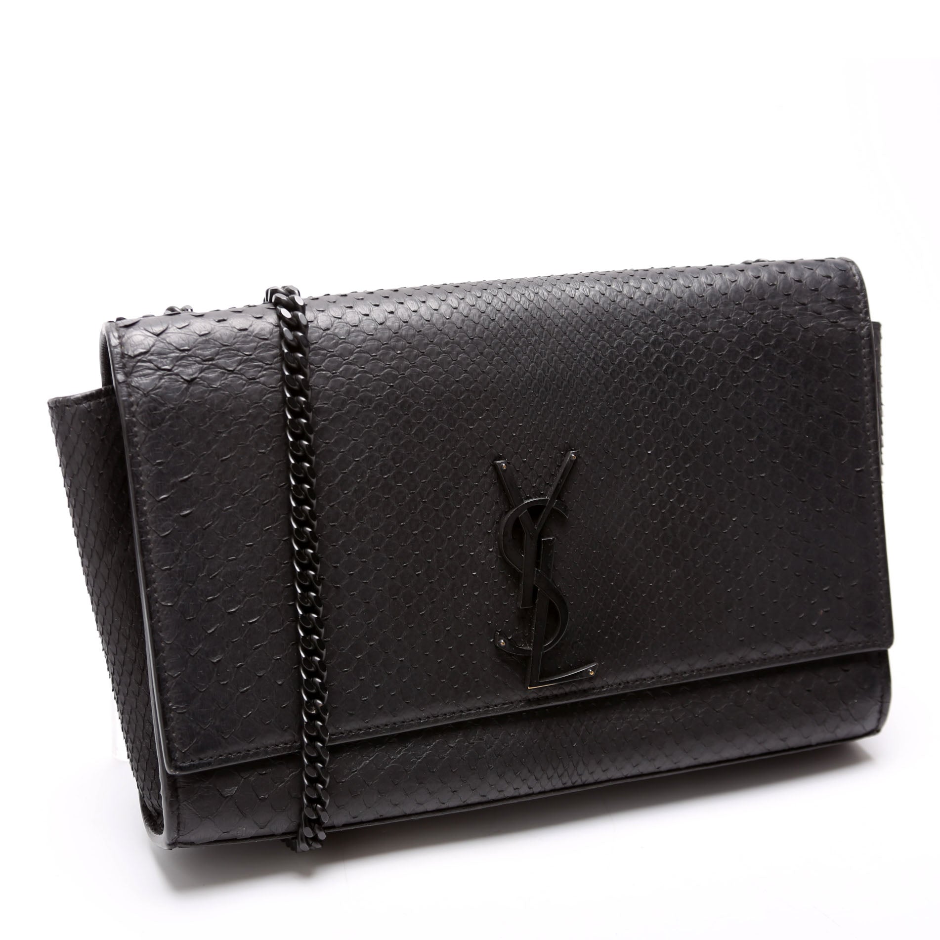 HOLD Kate Satchel Python Medium 364021 Black