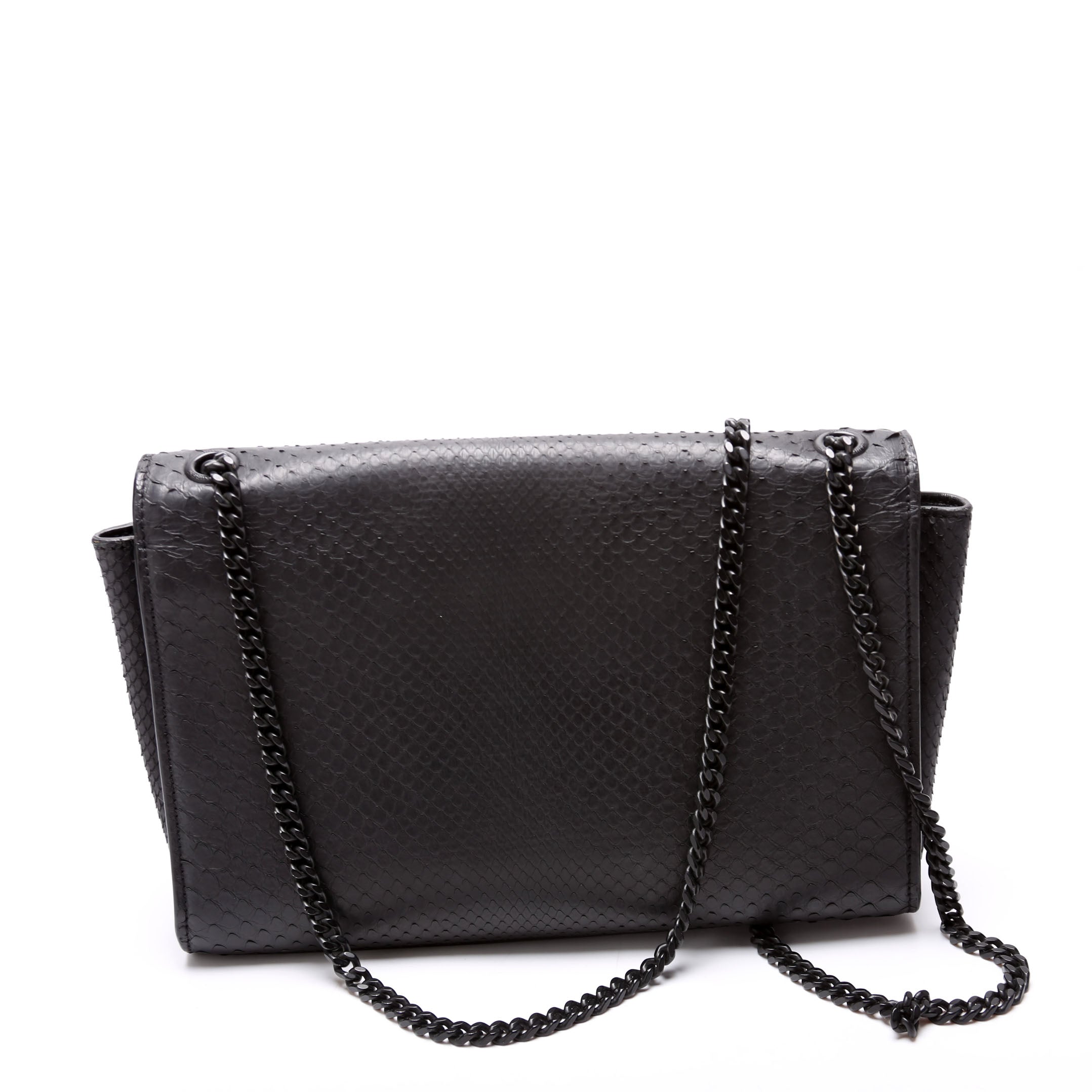 HOLD Kate Satchel Python Medium 364021 Black