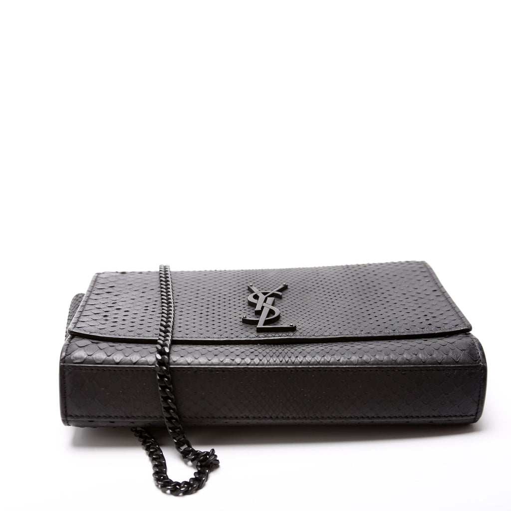 HOLD Kate Satchel Python Medium 364021 Black