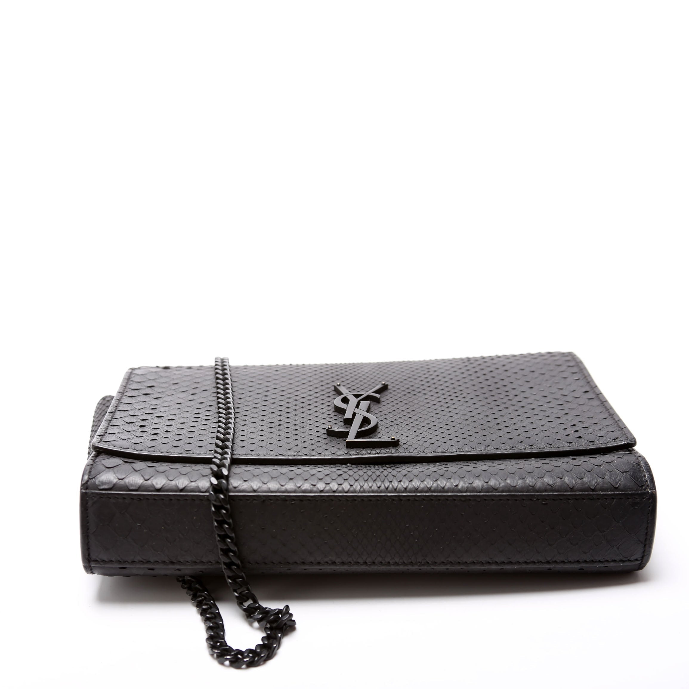 HOLD Kate Satchel Python Medium 364021 Black