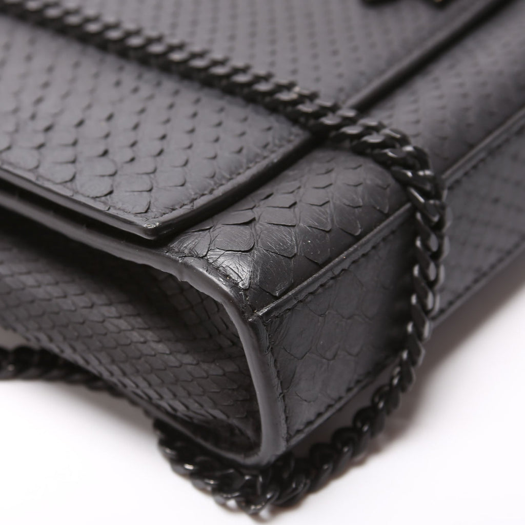 HOLD Kate Satchel Python Medium 364021 Black