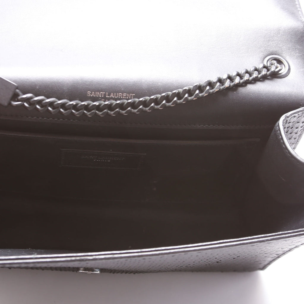 HOLD Kate Satchel Python Medium 364021 Black