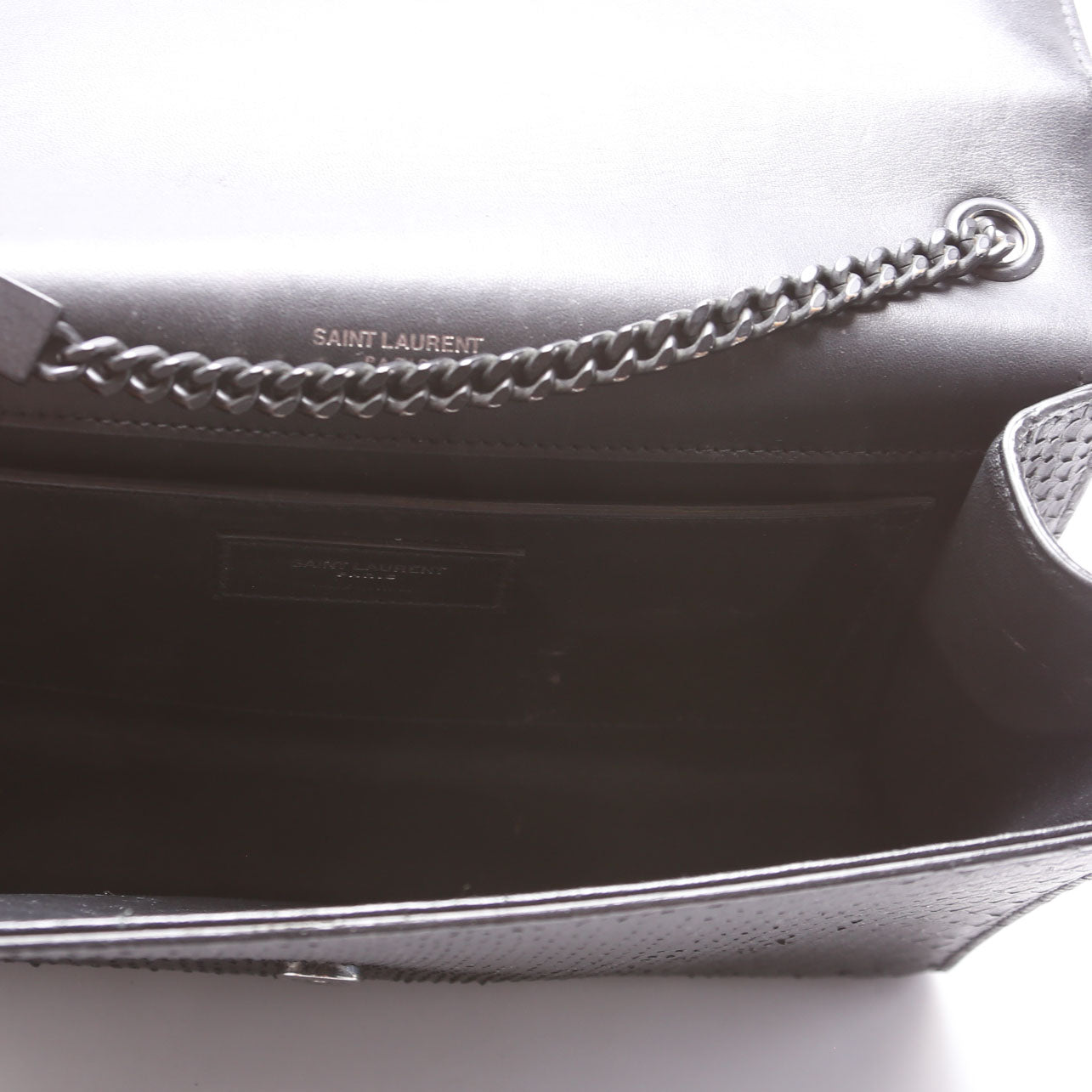 HOLD Kate Satchel Python Medium 364021 Black