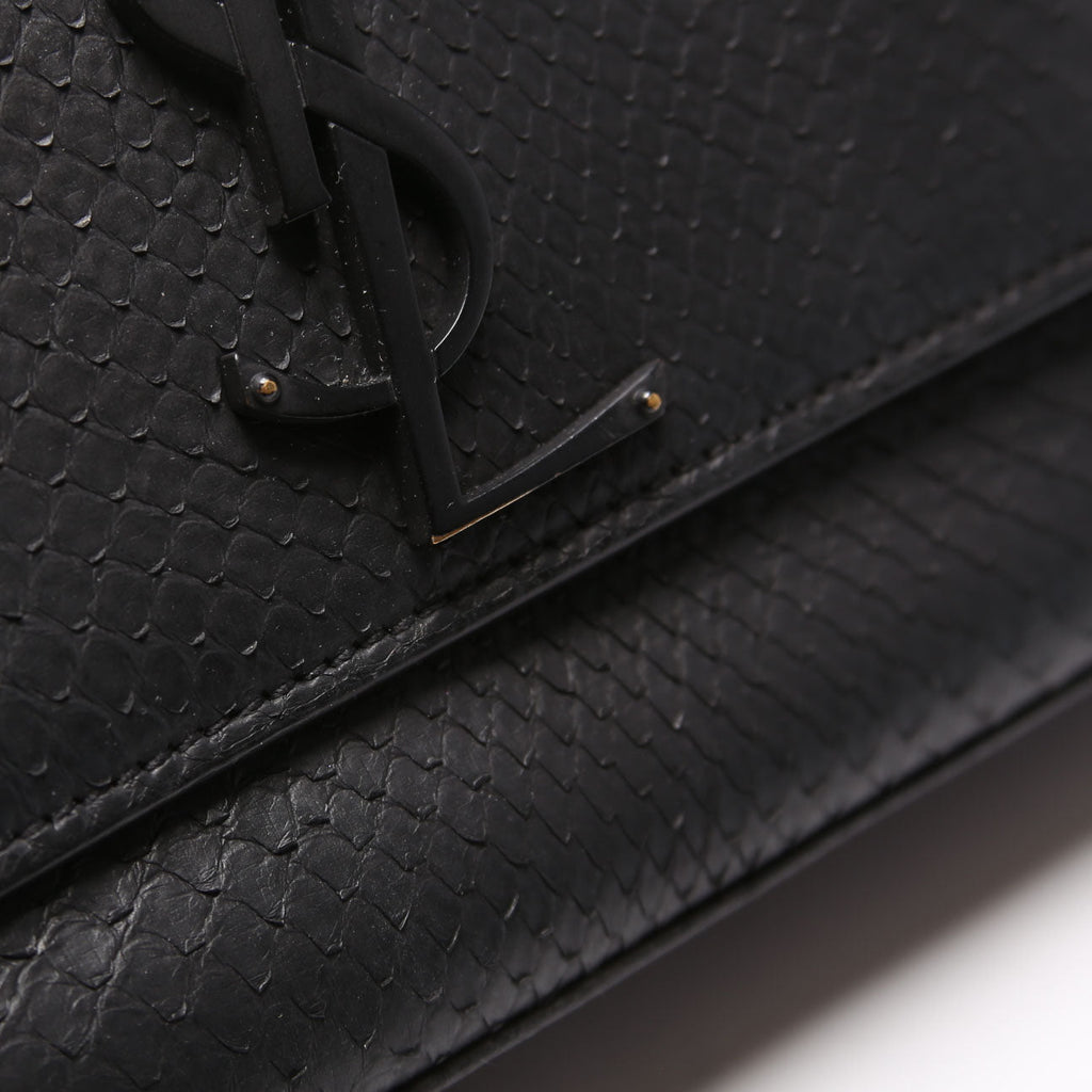 HOLD Kate Satchel Python Medium 364021 Black