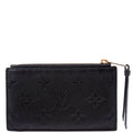 Porte Cartes Zip Empreinte Black
