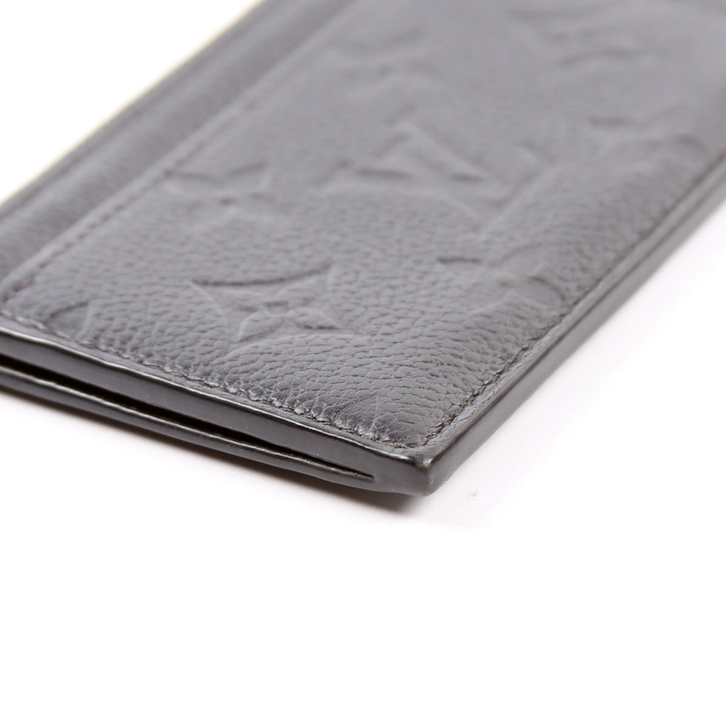 Porte Cartes Zip Empreinte Black