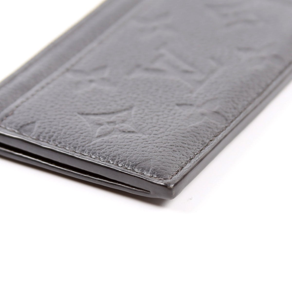 Porte Cartes Zip Empreinte Black