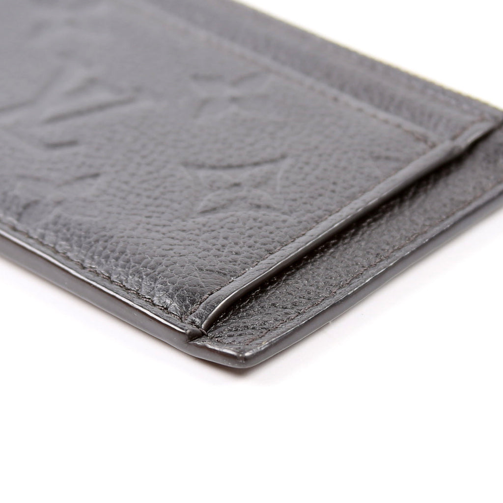 Porte Cartes Zip Empreinte Black