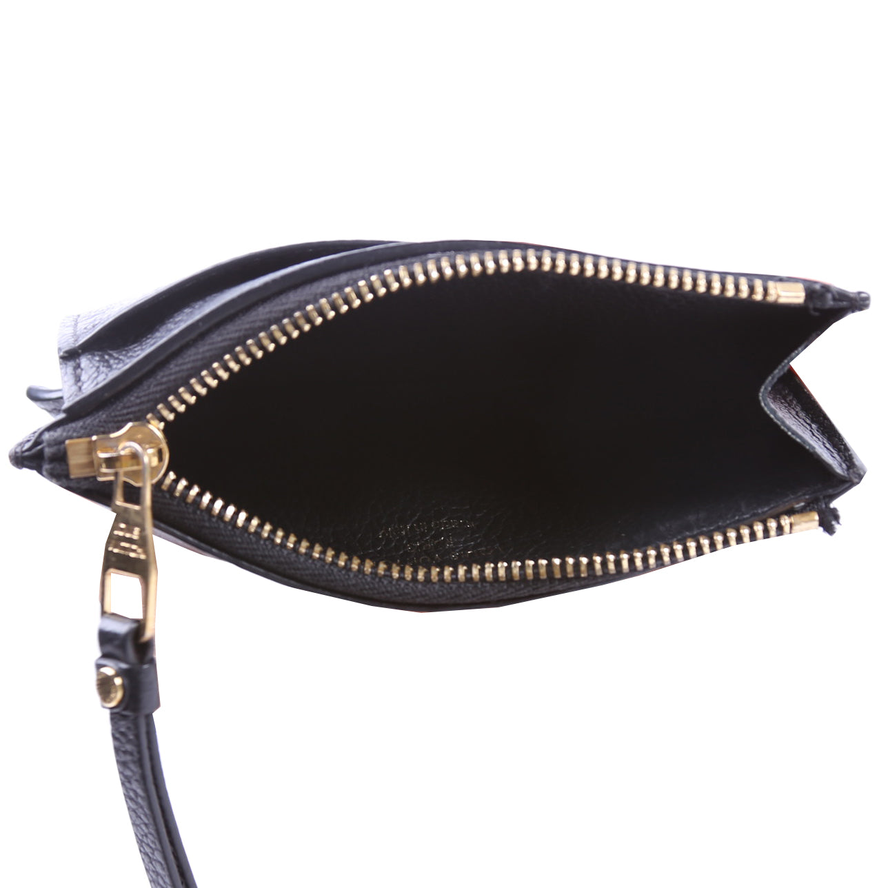 Porte Cartes Zip Empreinte Black
