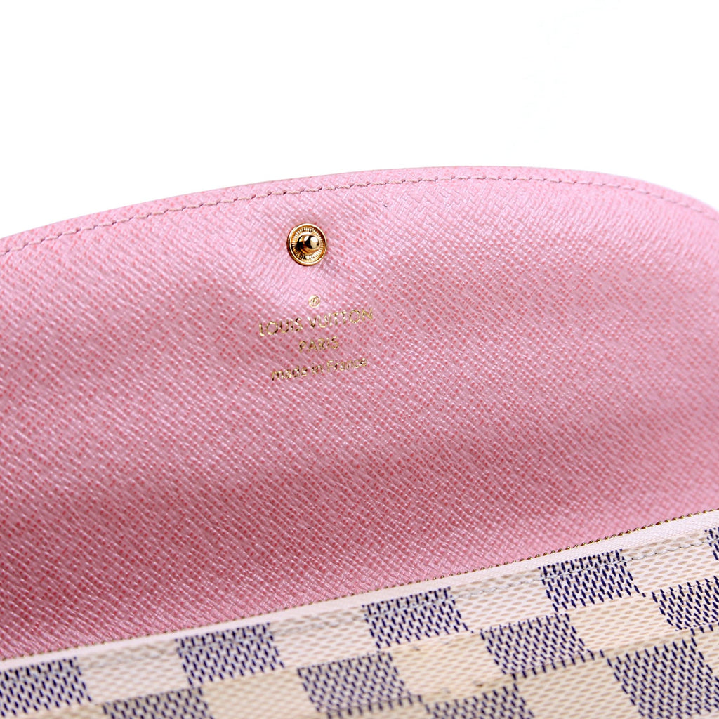 Emilie Wallet Damier Azur Newer