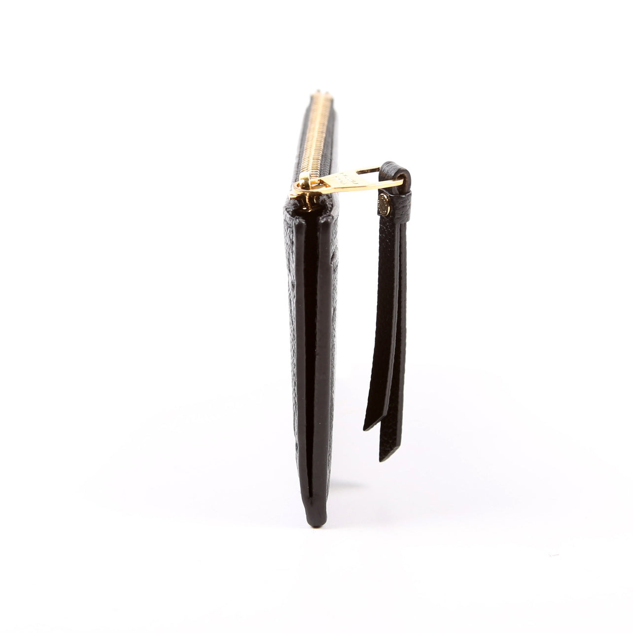 Porte Cartes Zip Empreinte Black