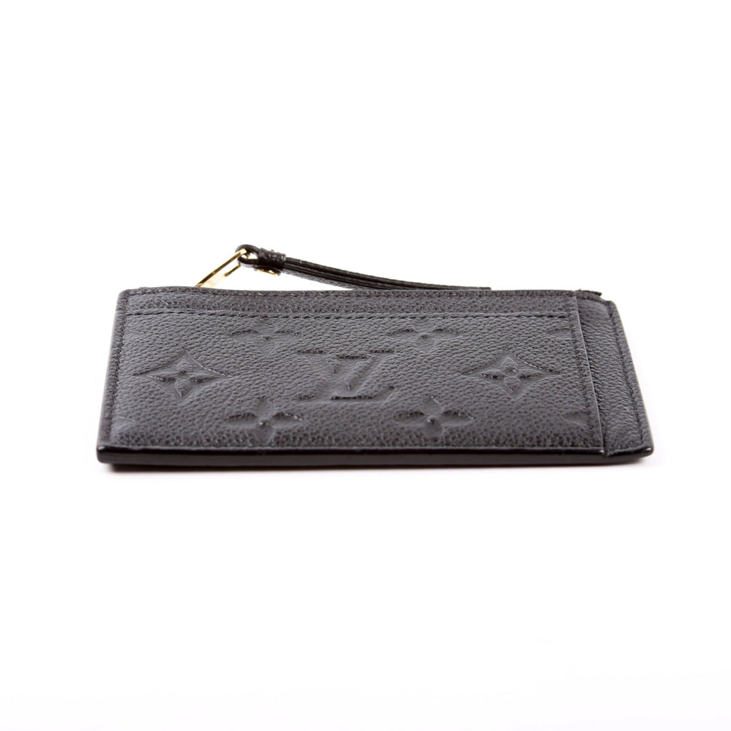 Porte Cartes Zip Empreinte Black