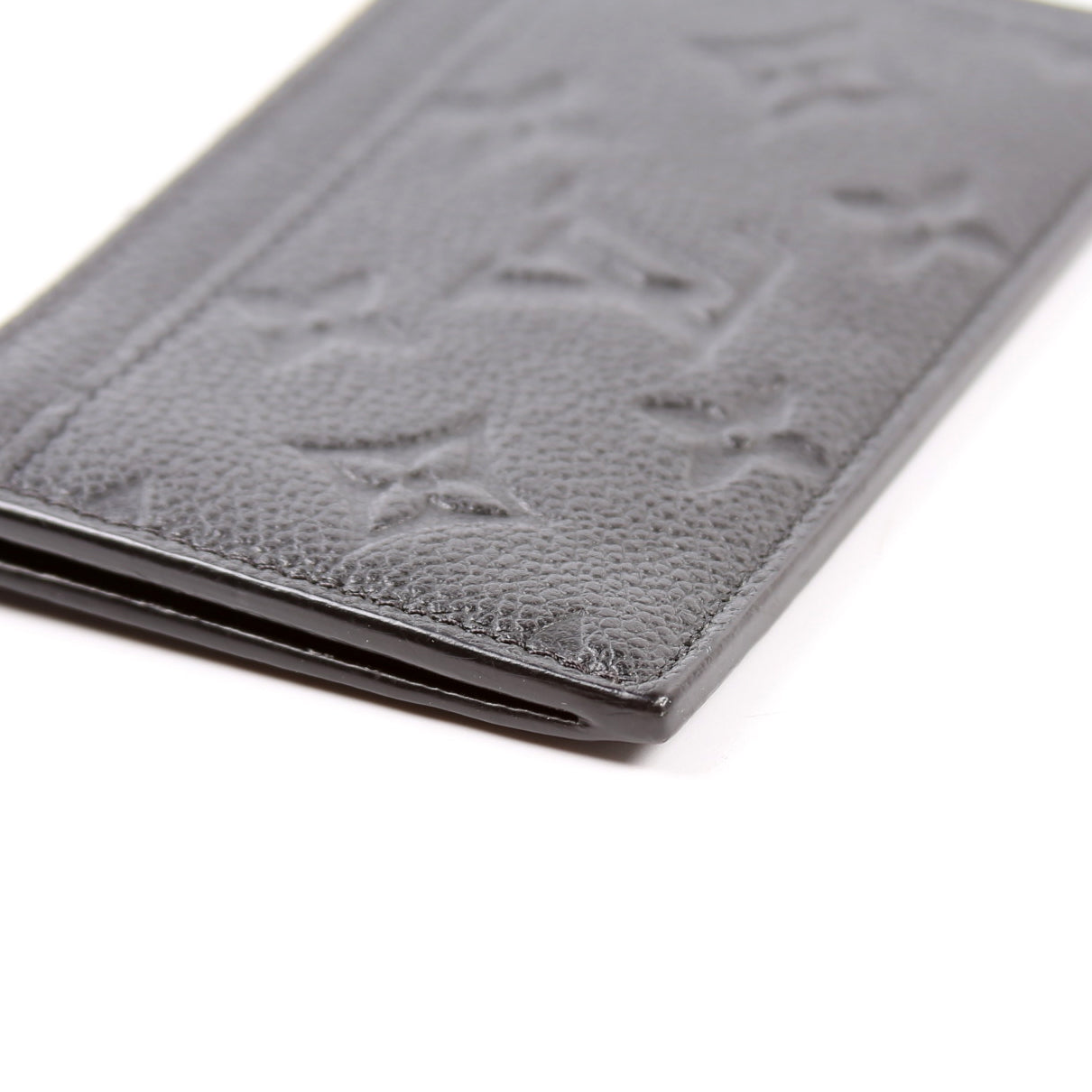Porte Cartes Zip Empreinte Black