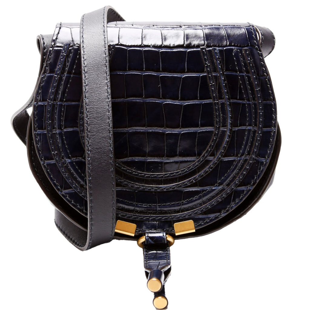 Marcie Saddle Bag Crossbody Small Navy