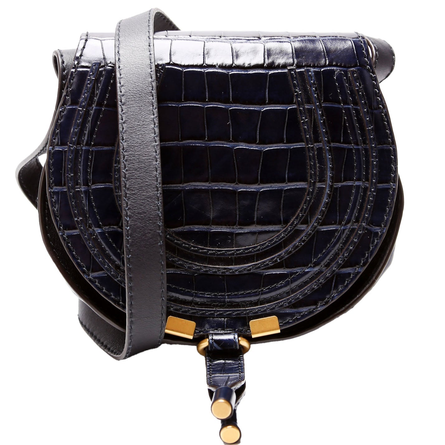 Marcie Saddle Bag Crossbody Small Navy