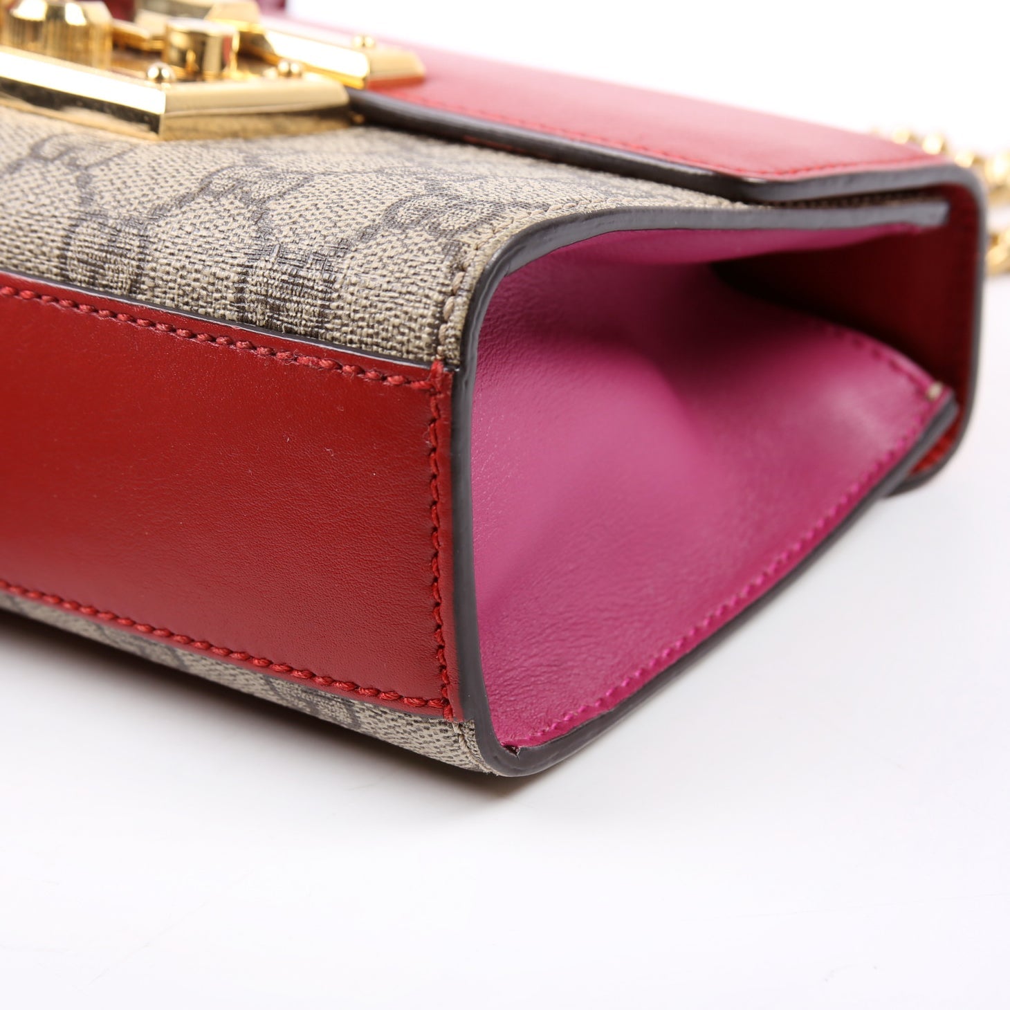 409487 Padlock GG Supreme Small Red