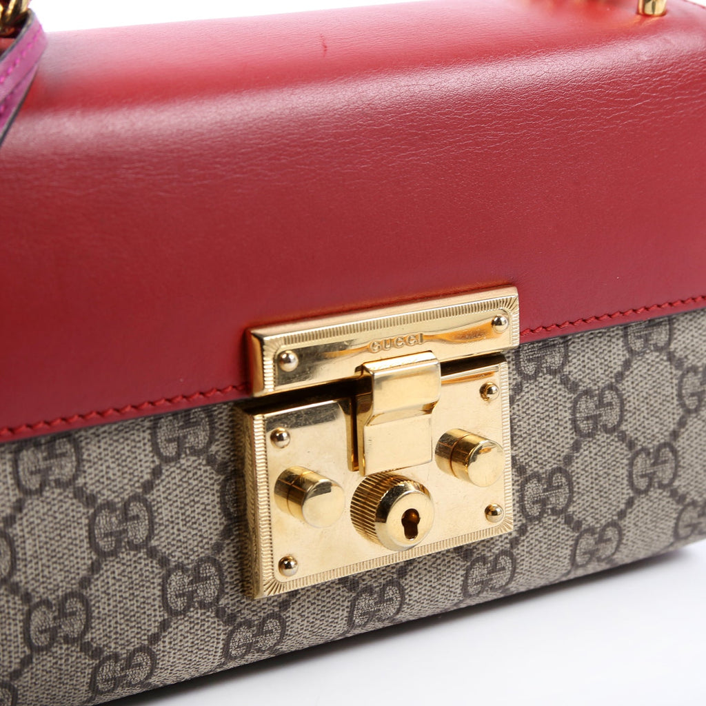 409487 Padlock GG Supreme Small Red