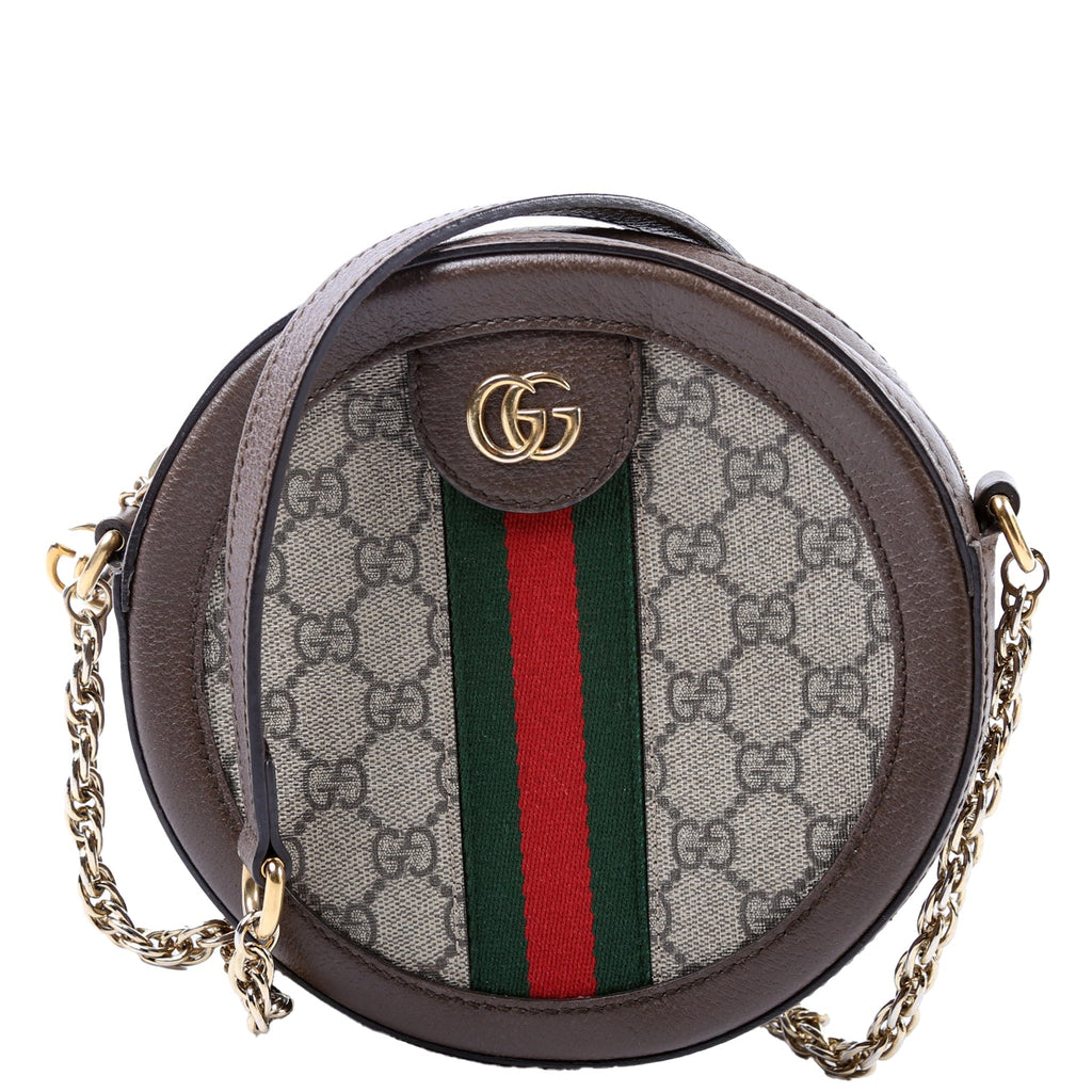ON HOLD 550618 Ophidia GG Supreme Round Small Crossbody